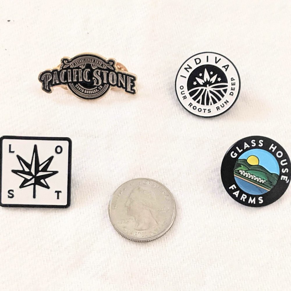 Lot of California Cannabis Brand Enamel Pins